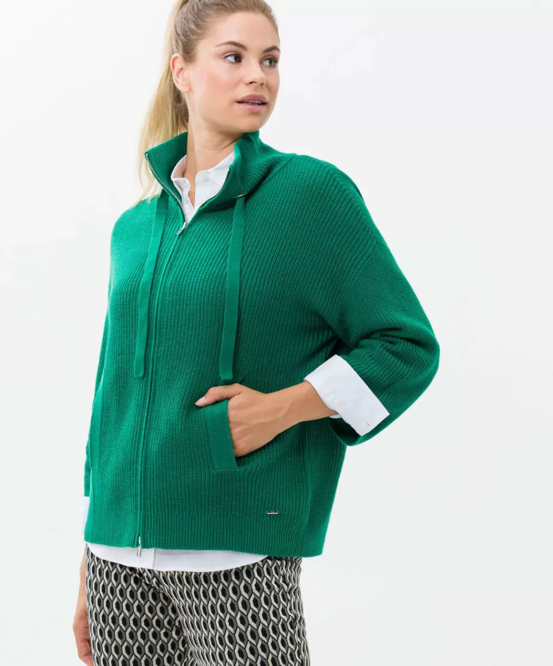 BRAX Knitwear | Sweat | Style Alex Dark Malachite