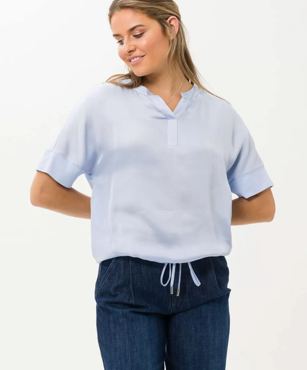 BRAX Shirts | Style Cila Soft Blue