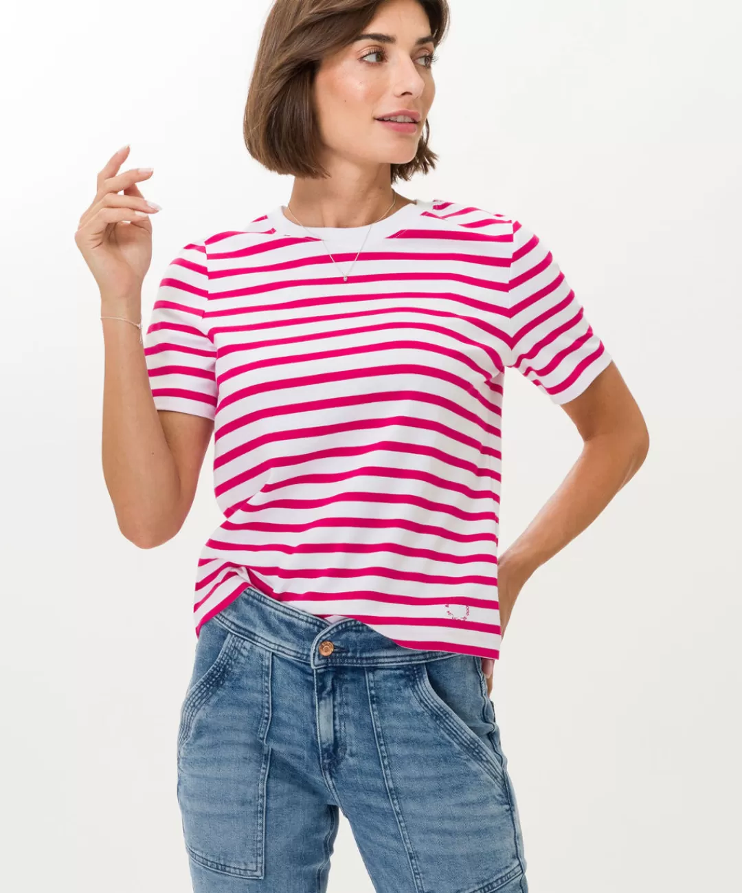 BRAX Shirts | Style Cira Lipstick Pink