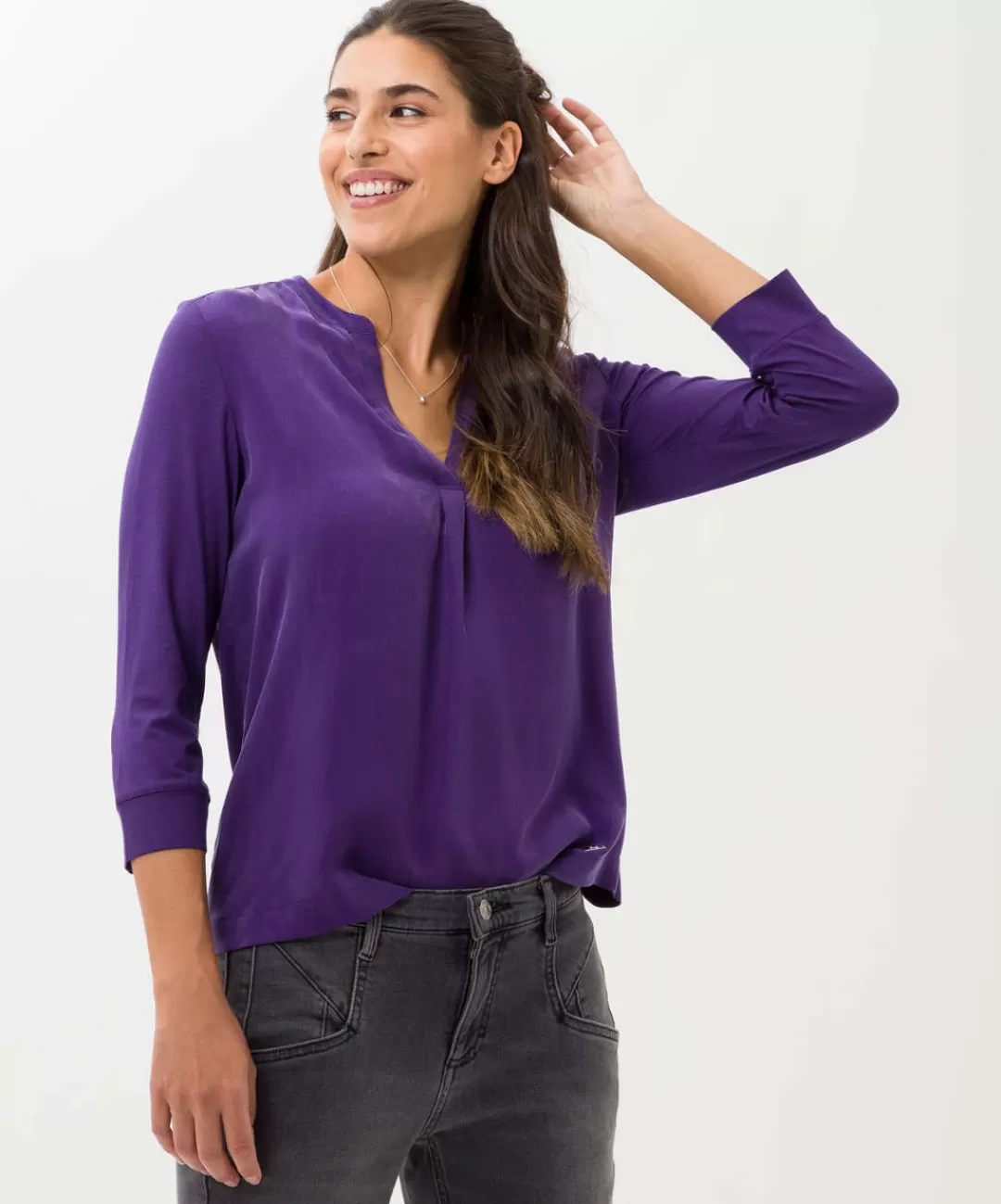 BRAX Shirts | Style Clarissa Amethyst