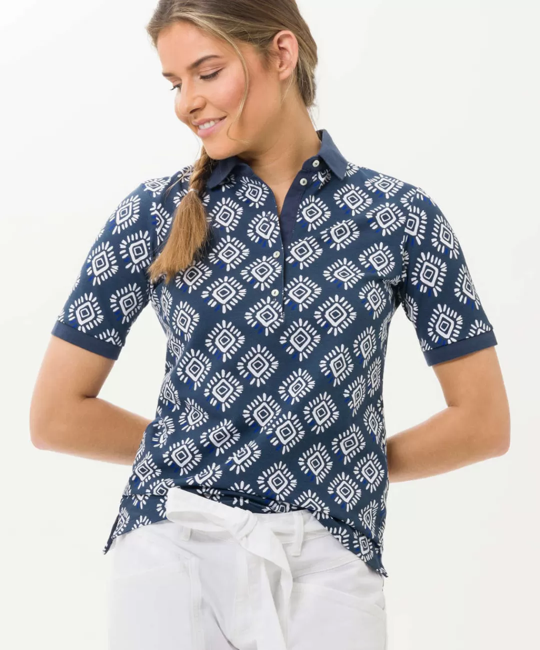 BRAX Shirts | Style Cleo Indigo