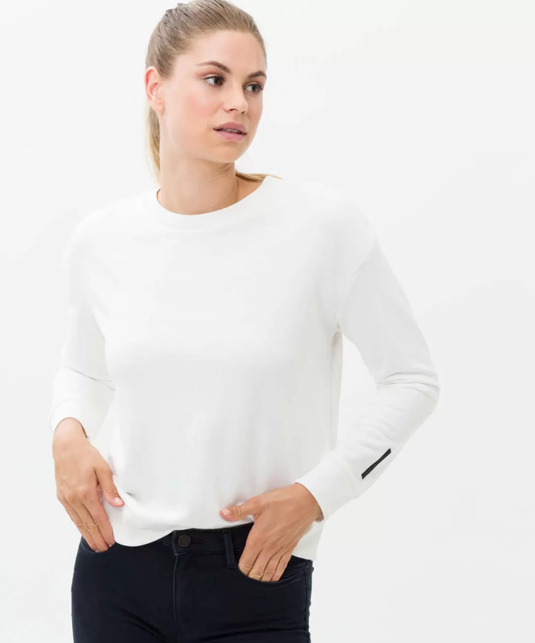 BRAX Knitwear | Sweat | Style Fara Off White