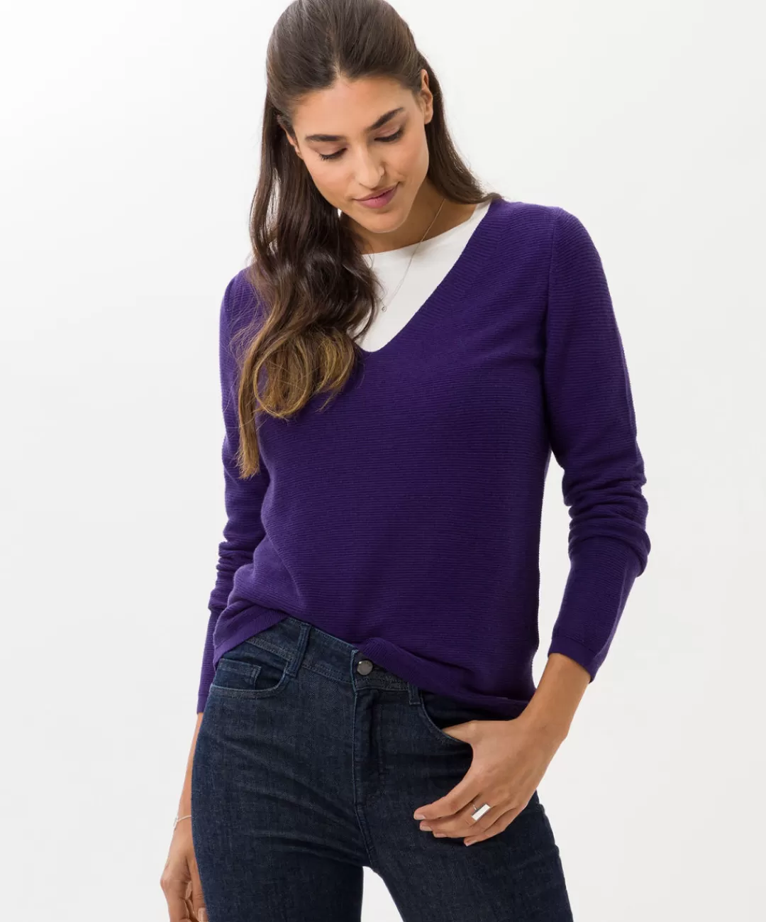 BRAX Knitwear | Sweat | Style Lana Amethyst