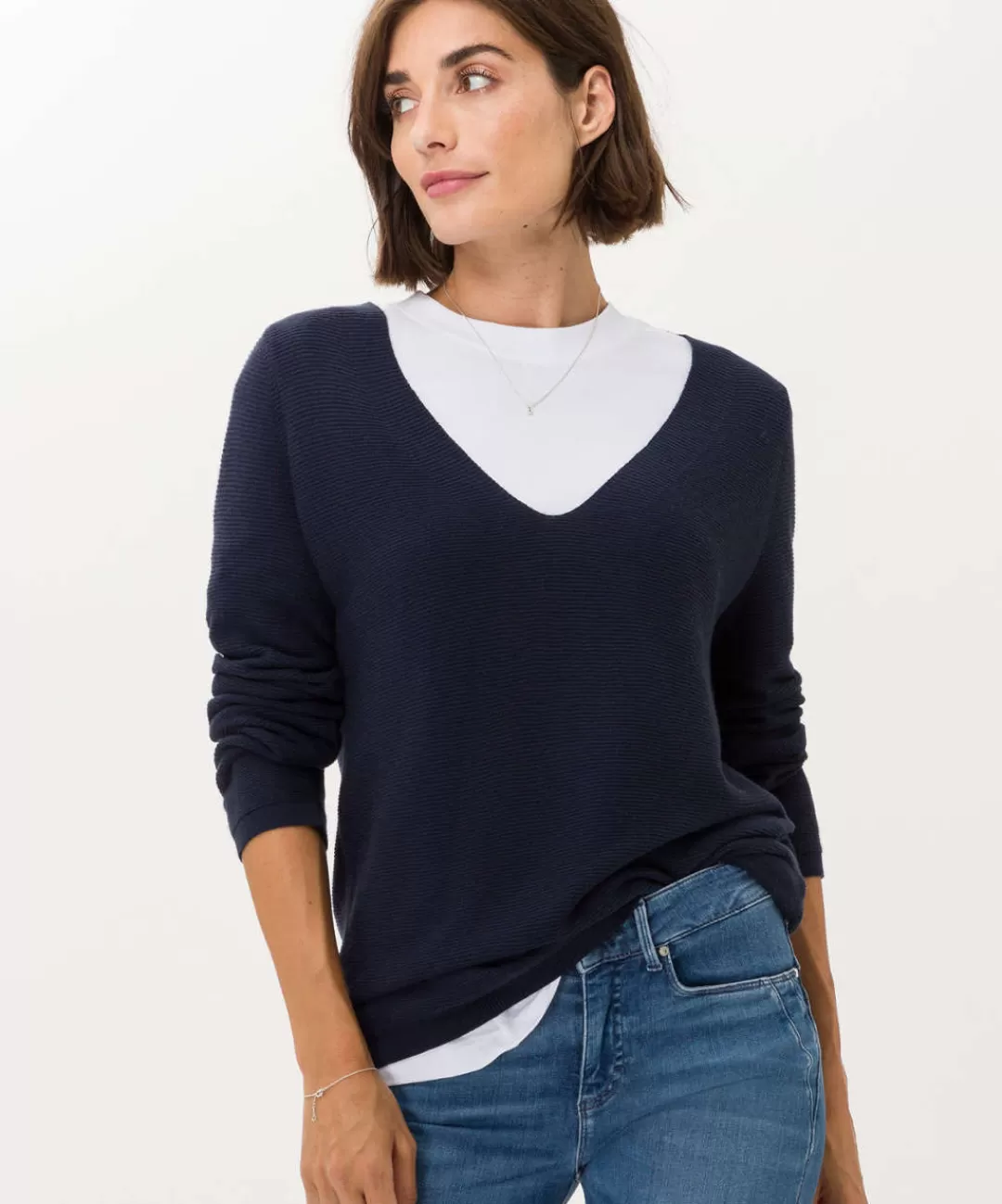 BRAX Knitwear | Sweat | Style Lana Marine