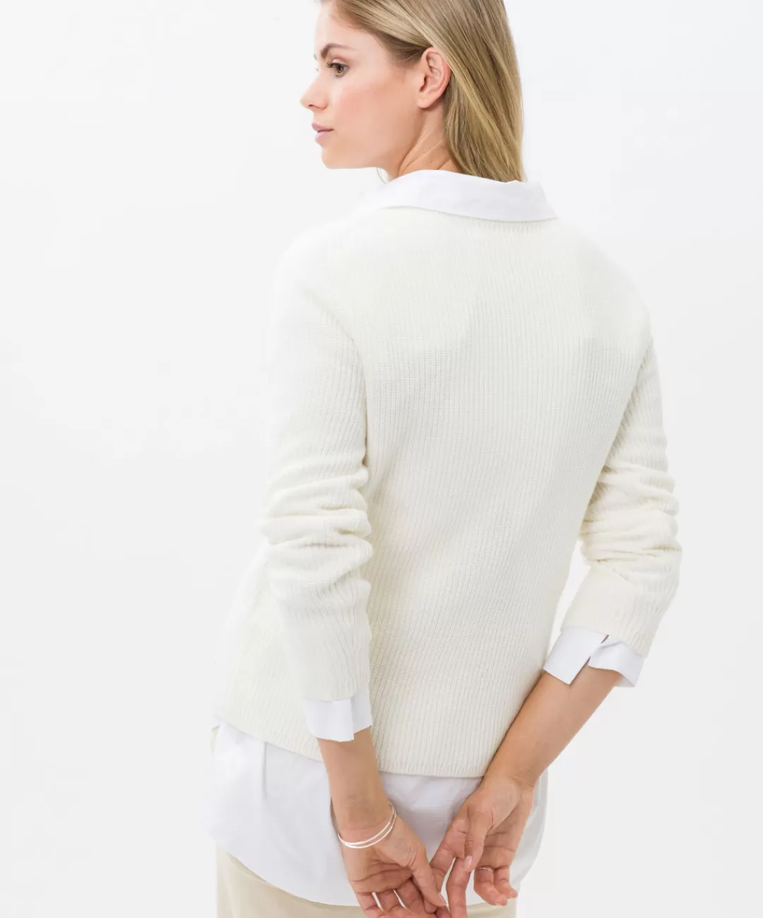 BRAX Knitwear | Sweat | Style Liz Ivory