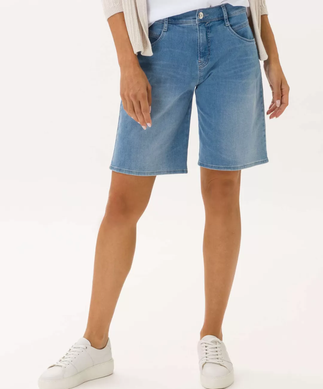 BRAX Shorts | Style Mel B Used Light Blue