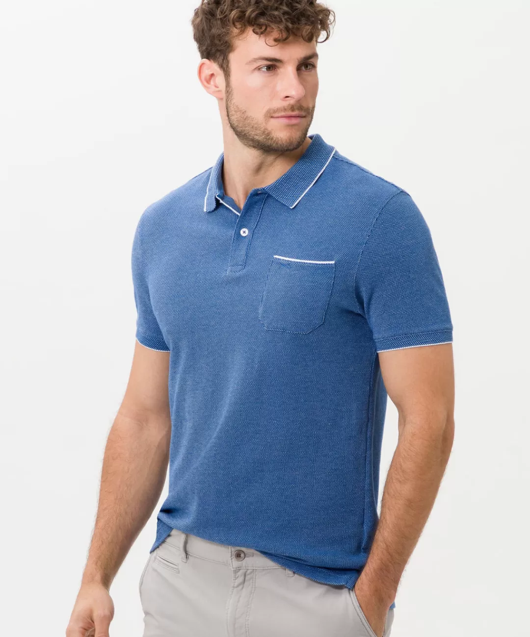 BRAX Shirts | Polo'S | Style Paddy Cobalt