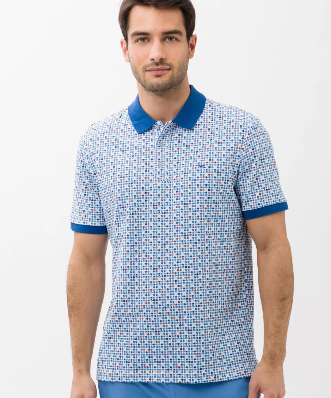 BRAX Shirts | Polo'S | Style Pico P Cobalt