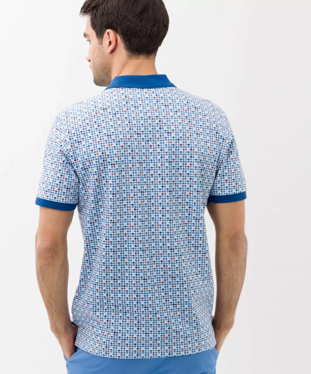 BRAX Shirts | Polo'S | Style Pico P Cobalt