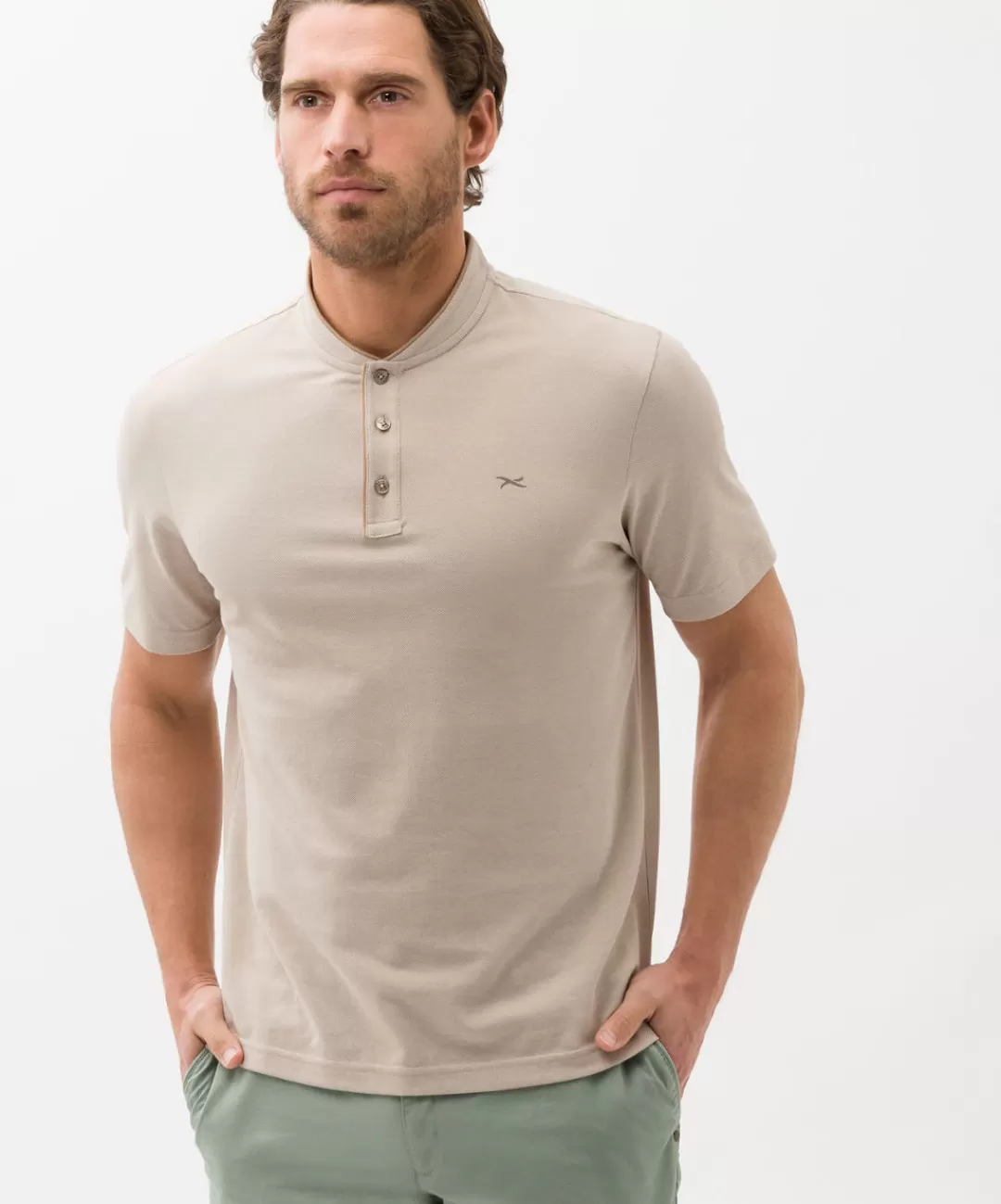 BRAX Shirts | Polo'S | Style Pierce Sesame