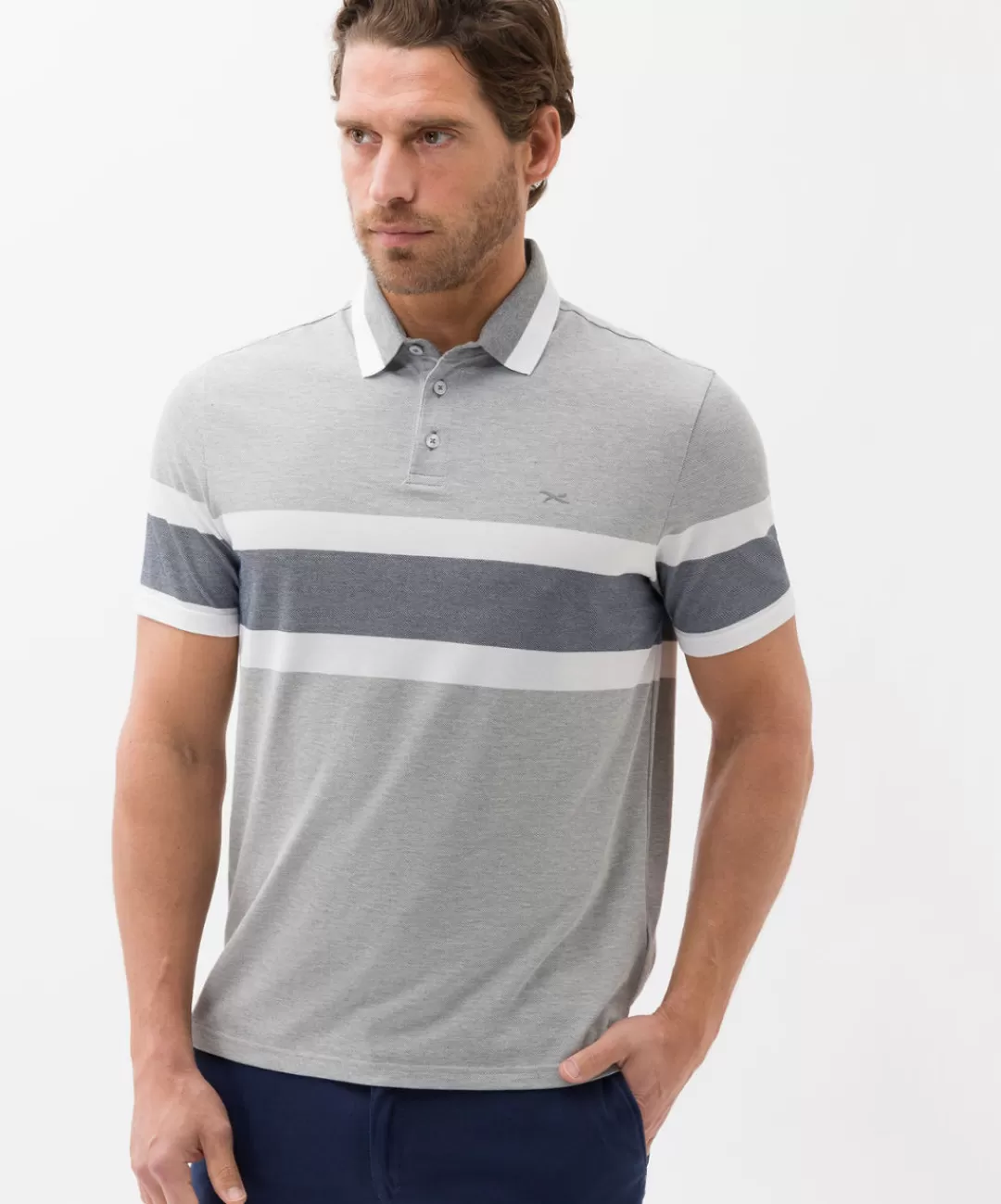 BRAX Shirts | Polo'S | Style Plato Platin