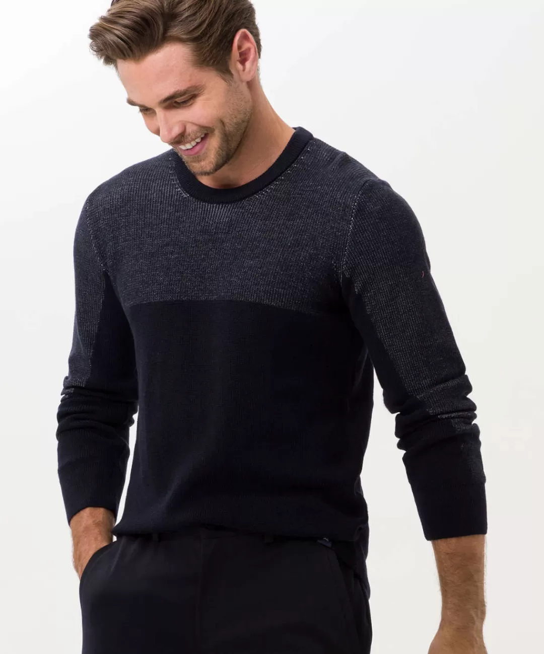 BRAX Knitwear | Sweat | Style Rick Navy