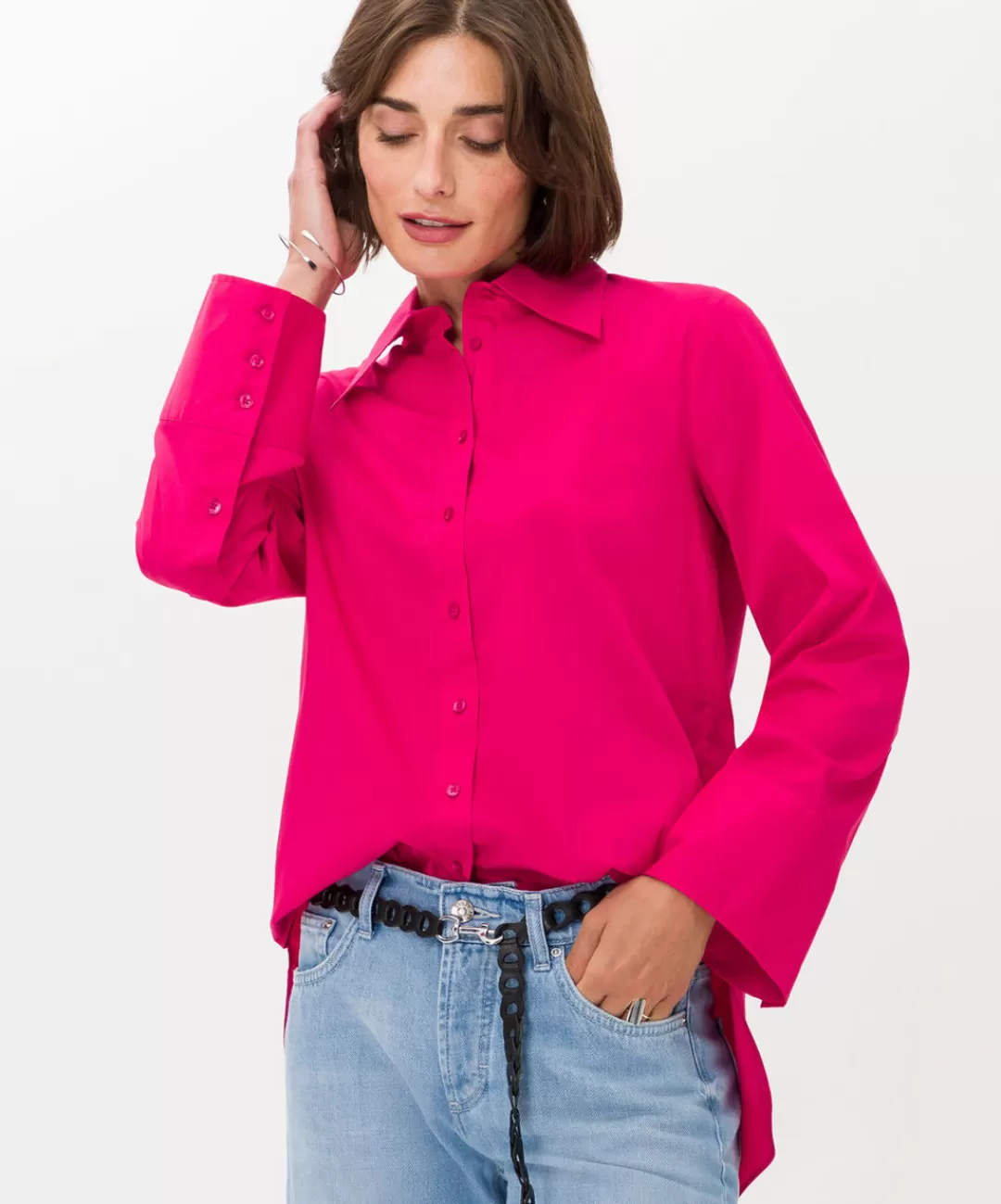 BRAX Blouses | Style Vicki Lipstick Pink